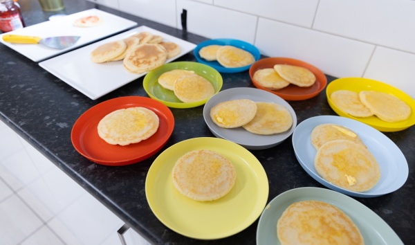 An assortment of pancakes at the Youth Futures Community School Midland